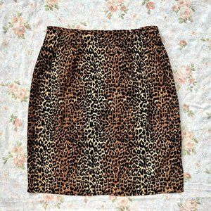 1990's Size 10 Cheetah Print Skirt